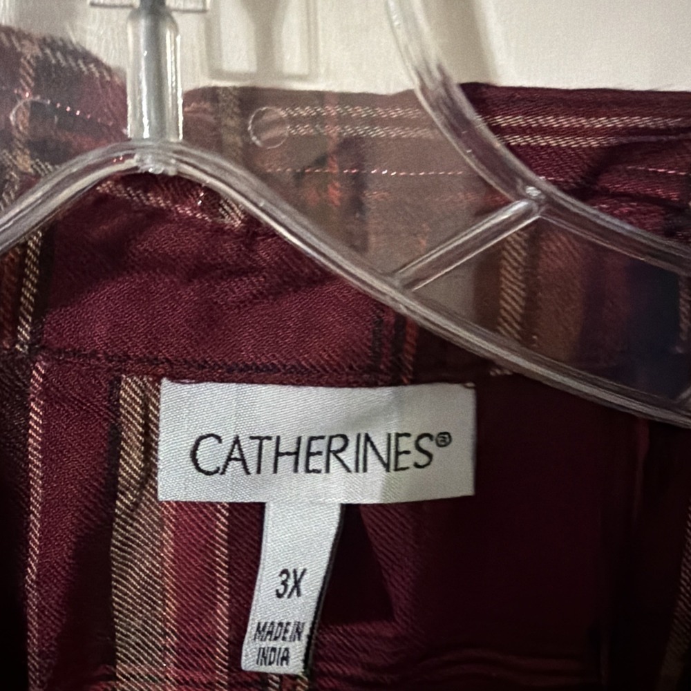 Catherines Button Down Shirt Size 3X Long Sleeve - Picture 3 of 8